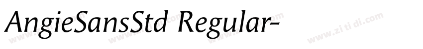 AngieSansStd Regular字体转换